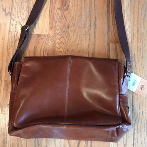 Fossil Messenger Bag Leather